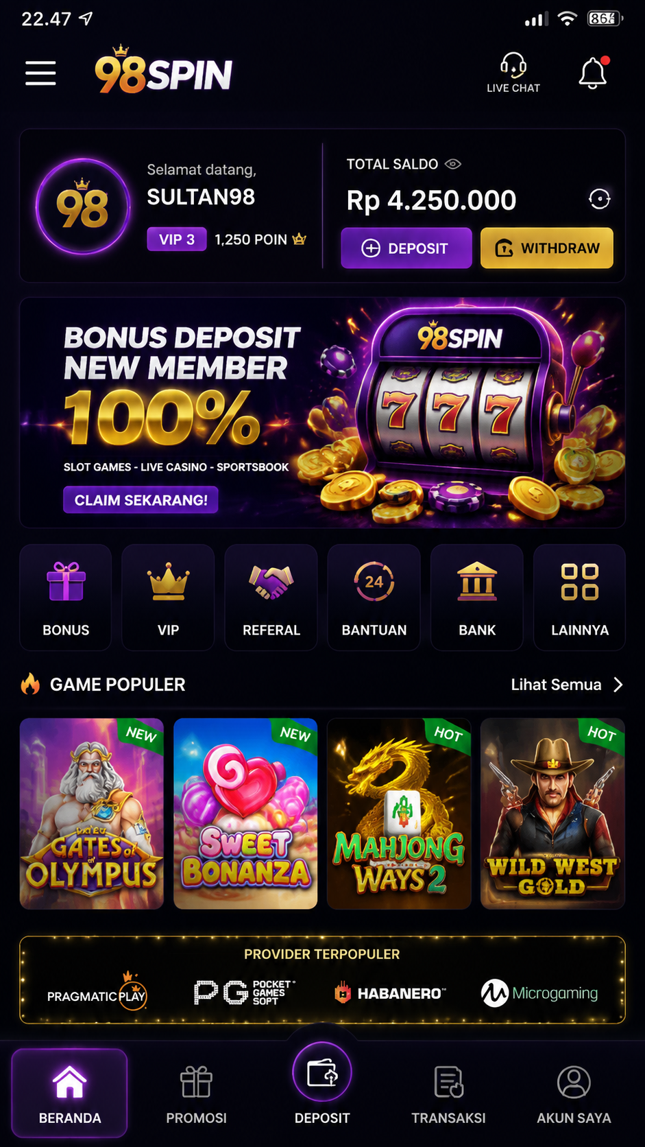 Screenshot 3 98spin